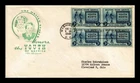 DR JIM STAMPS US YOUTH OF AMERICA FDC SCOTT 963 BLOCK OF 4 HF CACHET COVER