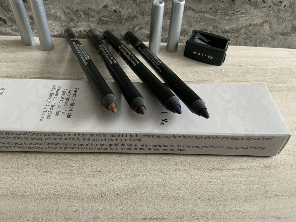MALLY ~ Evercolor Starlight Waterproof Eyeliner 4 Pc Collection With SHARPNER - Image 4 of 4