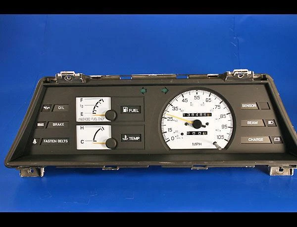 Белые лицевые датчики для Nissan Sentra 1987-1990 годов выпуска без тахометра - Изображение 2 из 4