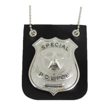 Special Police Cop Detective Badge With Chain