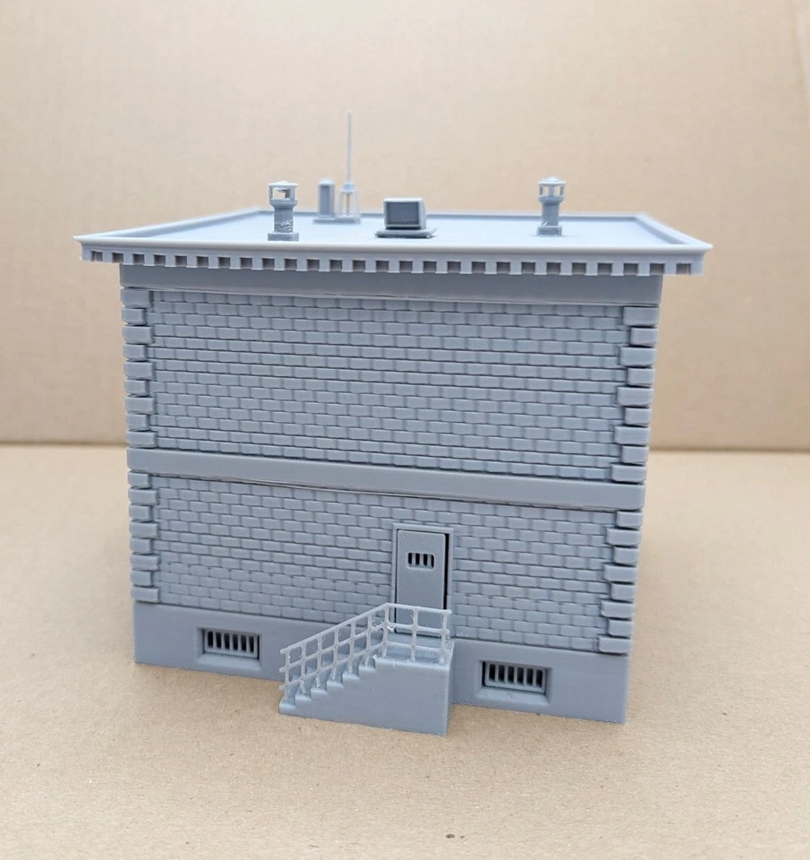Kit Modelo Impreso en 3D Edificio Estación de Policía Escala HO Foto 3 de 4