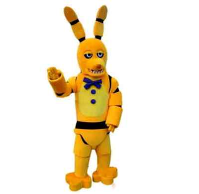Five Nights at Freddy's FNAF Toy Creepy Yellow Bunny Mascot Cartoon Christmas