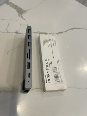 8 in 1 Multiport USB-C HUB to 4K HDMI USB 3.0 Aux Adapter For MacBook Pro Air 