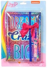 JoJo Siwa Journal w/ Bow Bungee Click Pen Set 100 Sheets Diary Dream Crazy Big