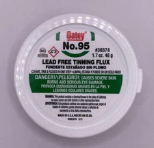 Oatey No. 95 Tinning Flux, 1.7 oz, Carded, Paste, Greenish-Gray