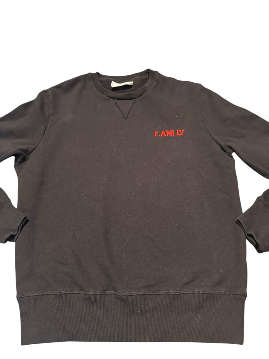 AMI PARIS F.AMI.LY Black Sweatshirt Knit Crewneck Alexandre