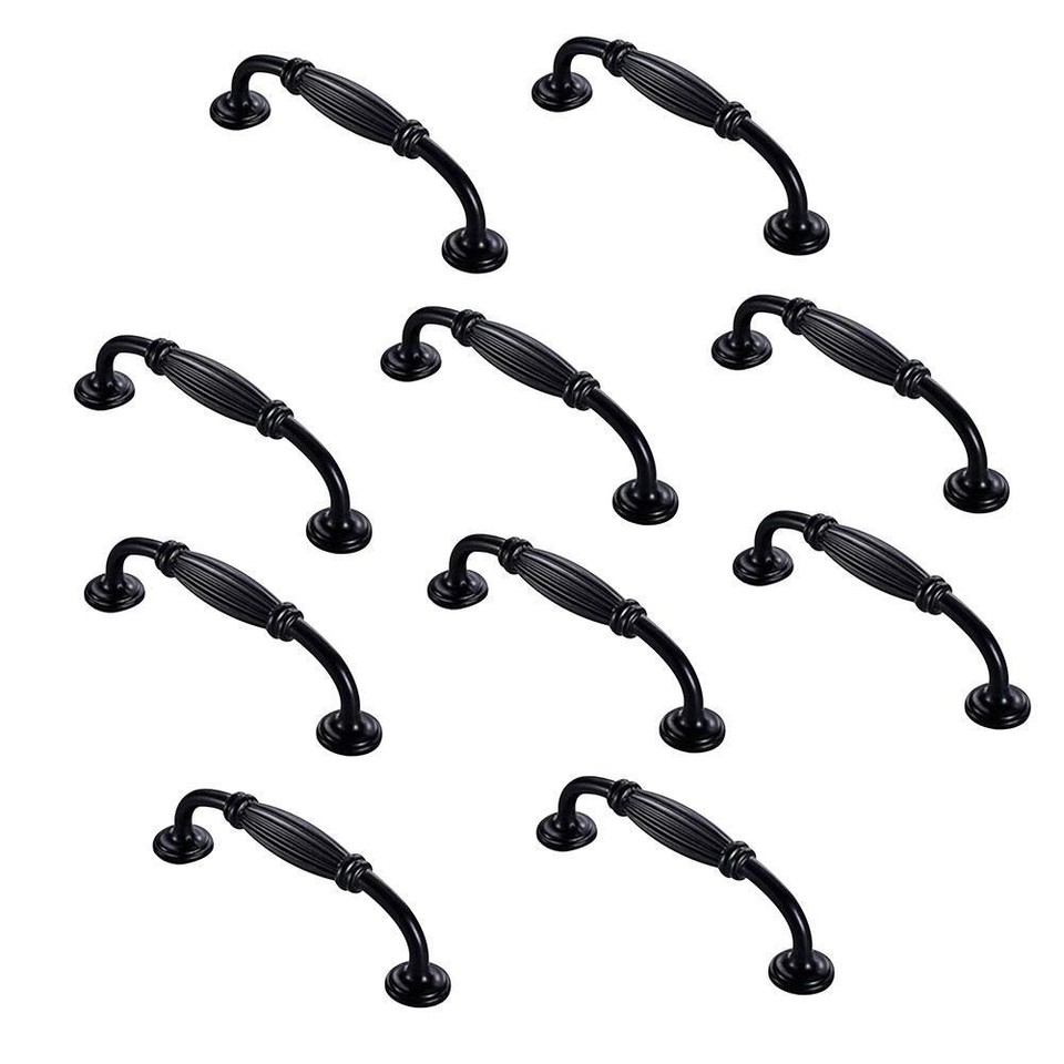 Black Modern Handles T Bar Pulls Kitchen Drawer Hardware Drawer