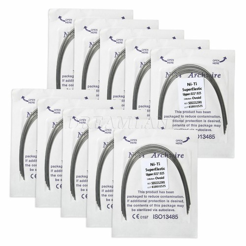 10 Packs Orthodontic Dental Super Elastic Niti Ovoid/Oval Arch Wires Rectangular - Picture 79 of 83