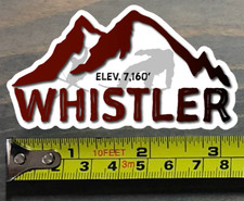 Whistler Sticker Decal 3.25" Canada Mountain Ski Snowboard Resort PO Blackcomb