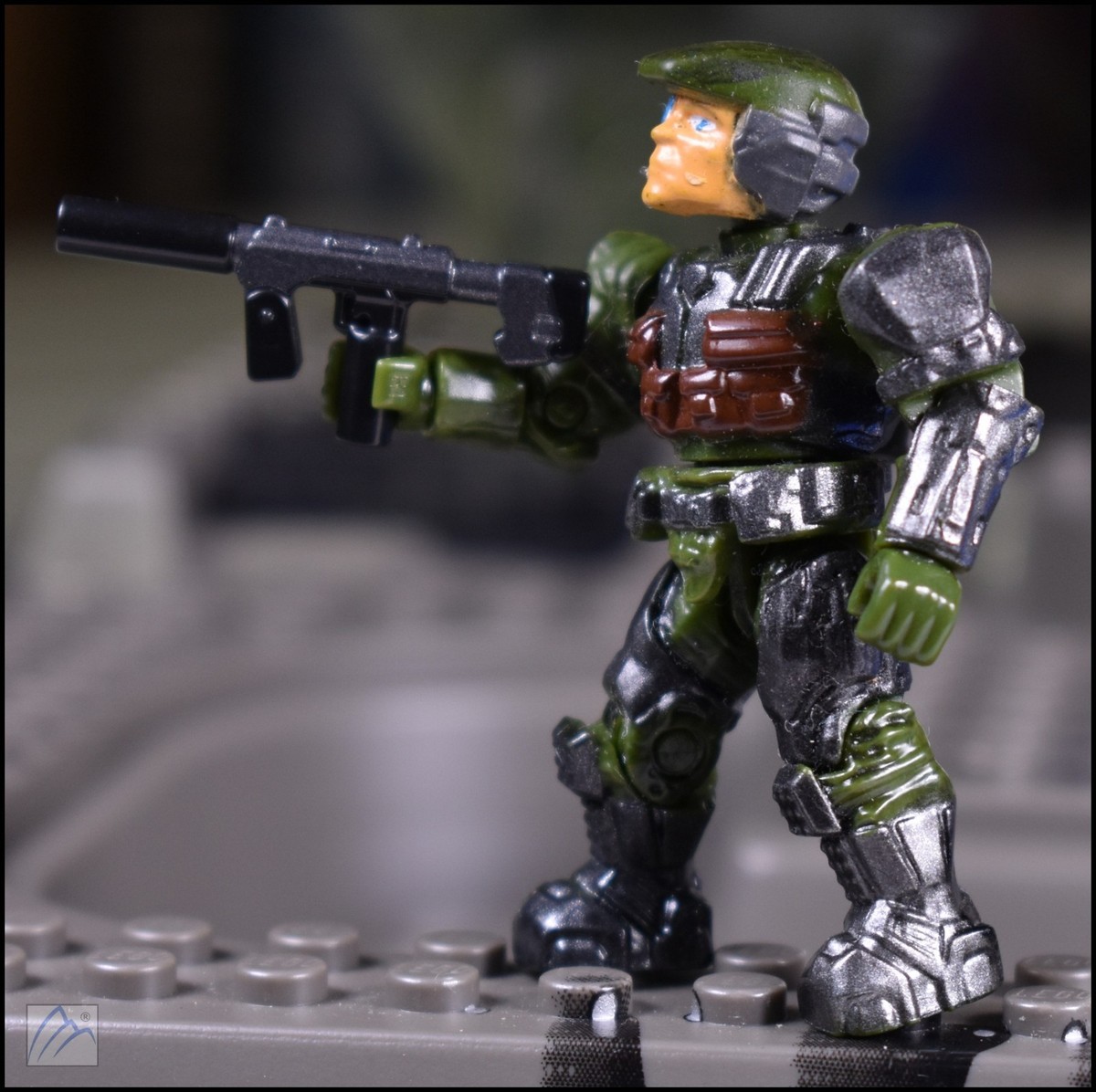 Mega Construx Bloks Halo Marine Corps E Gun Building Blocks Model - Foto 2