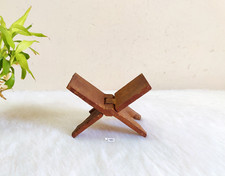 Vintage Holy Book Keeping Folding Stand Wooden Decorative Collectible W415