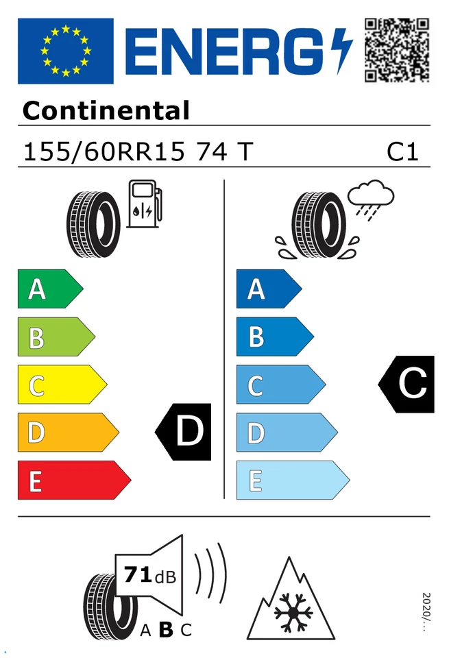 Winterräder Smart FORTWO 451 155/60-175/55R15 Winterreifen Continental FABRIKNEU - Bild 3 von 4