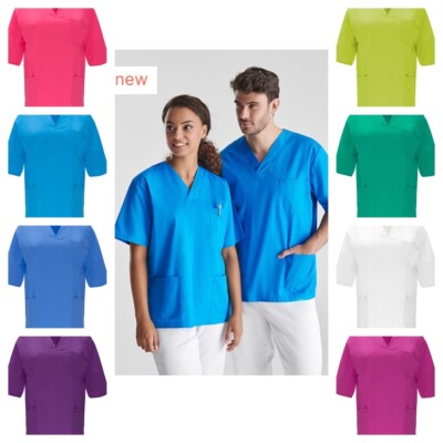 Roly Workwear Panacea Kasack RY9098 Arztkittel V-Ausschnitt Taschen Unisex