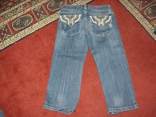 Girl's Size 12 MISS ME JPK4871 Flap Pocket BLING CROP Jeans