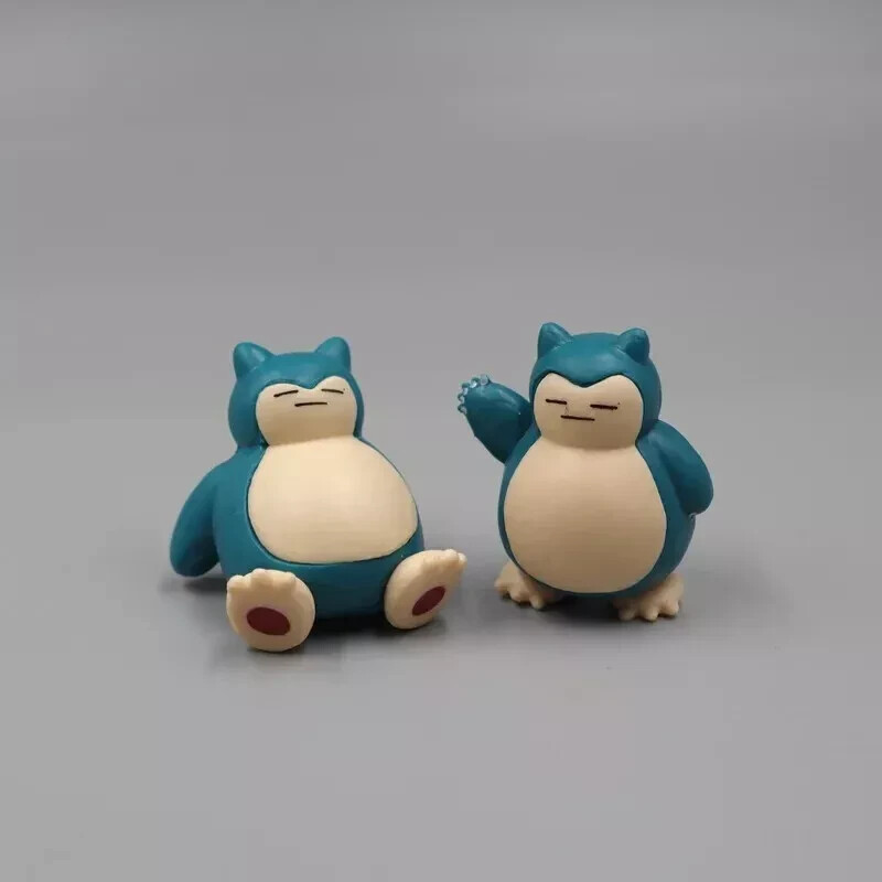 5 Pcs Mini Snorlax Figures Set - Snorlax Toys - Cute Snorlax Decorations