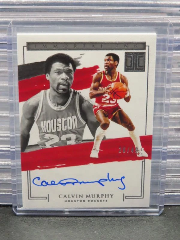 2020-21 Impeccable Calvin Murphy Immortal Ink Autograph Auto #26/49 Rockets