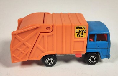 Matchbox Lesney 36, Refuse Truck 1979, blau/orange, 1/86, #QS33