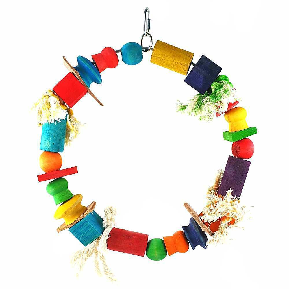 Liberta Parrot Essentials Wooden Play Time Ring Bird Toy