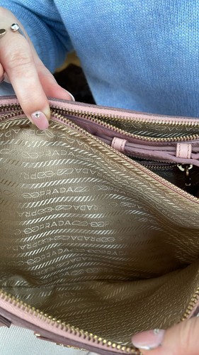 PRADA Galleria Tasche in Saffiano Leder in ROSA sehr guter Zustand - Bild 8 von 11
