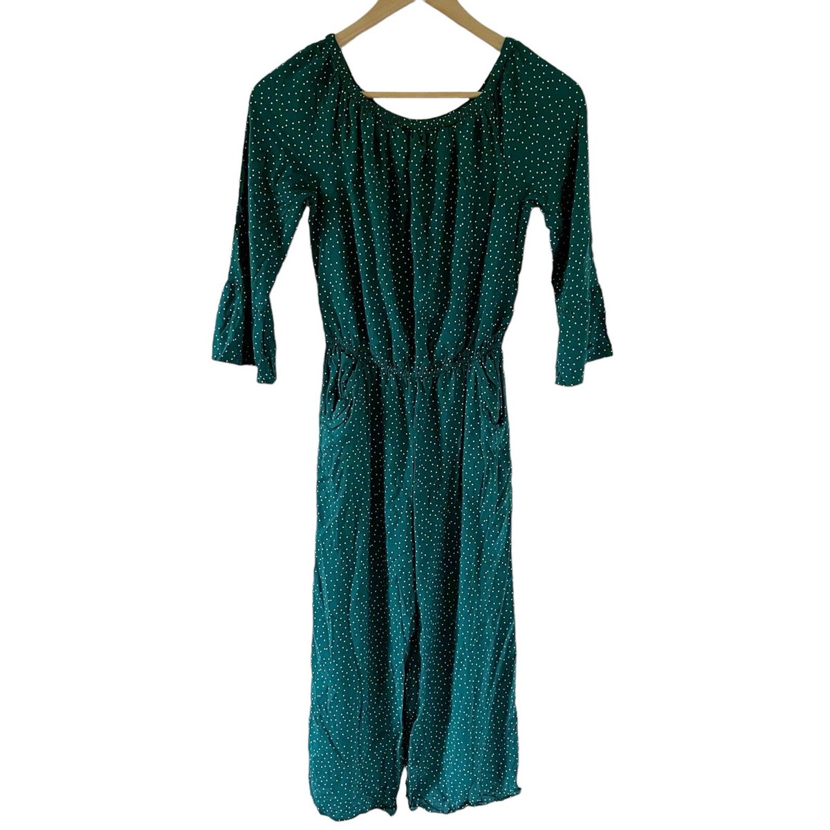 Abercrombie Kids Girl's Jumpsuit Romper 13/14 Pants Pockets Green