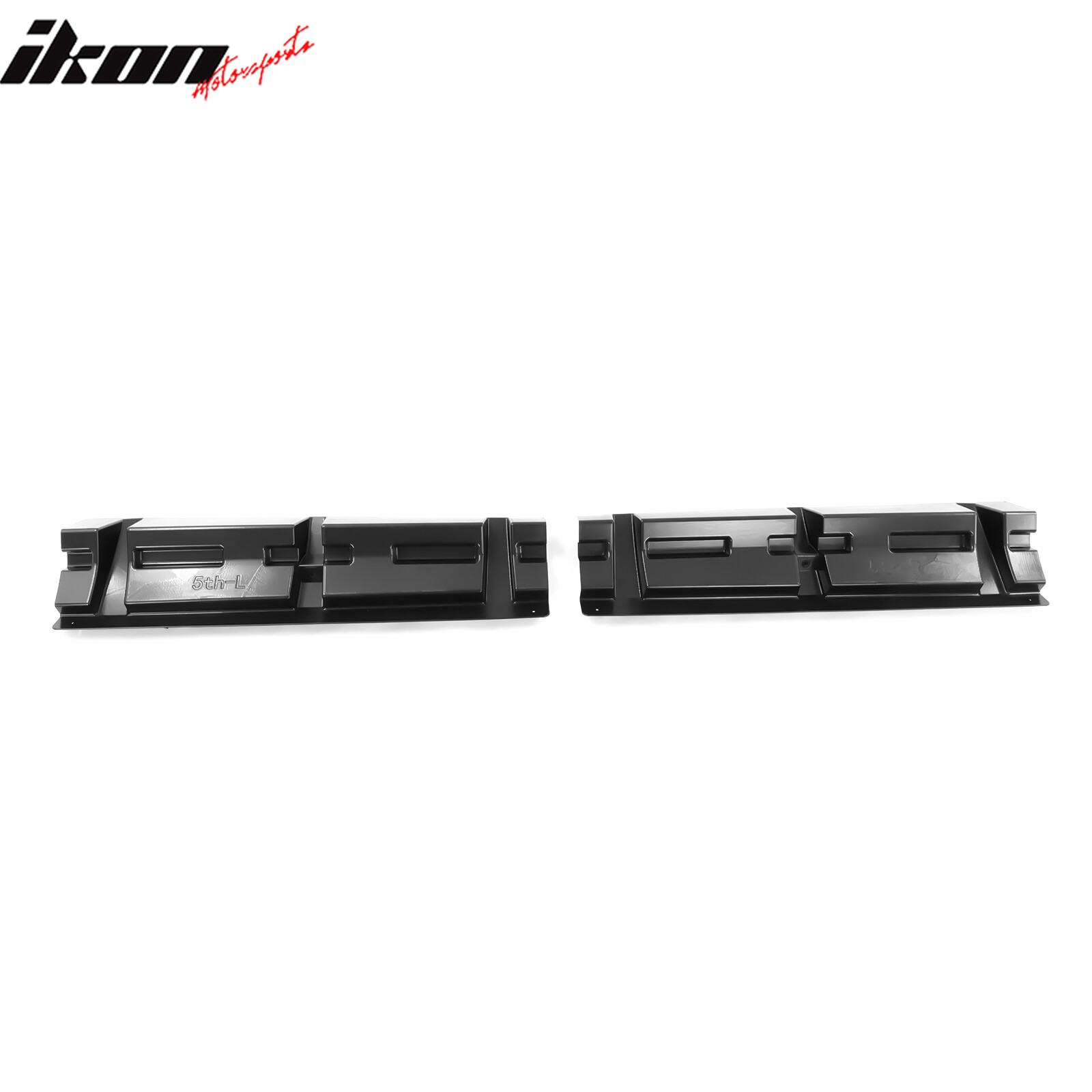 Fits 10-15 Chevy Camaro Matte Black PP Side Skirts Rocker Panel IKON V3 Style