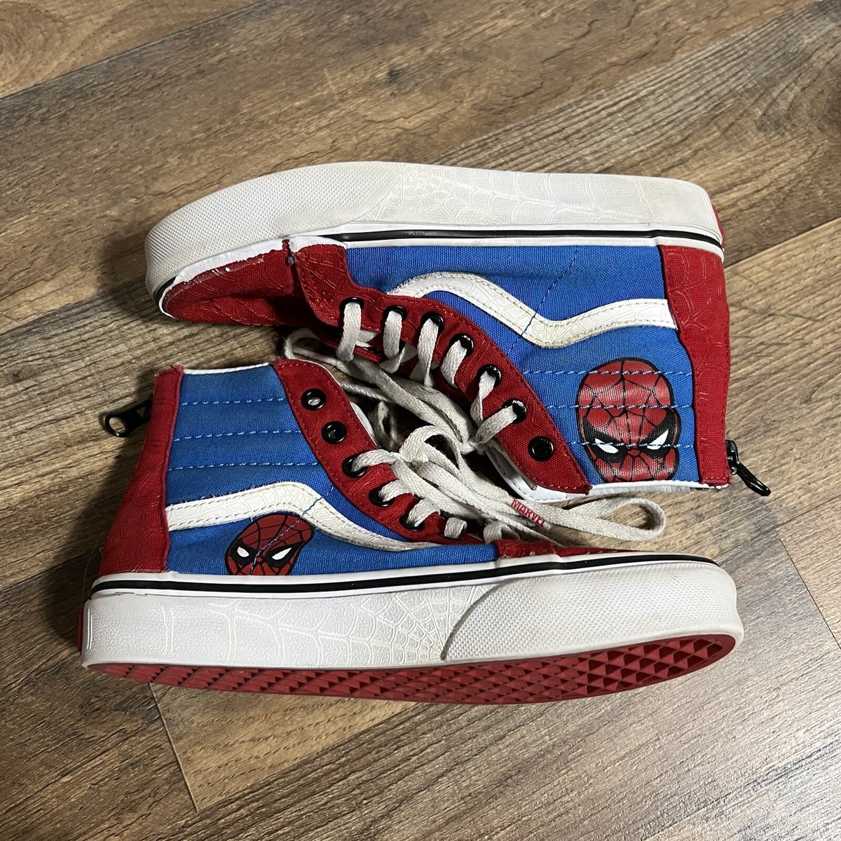 VANS Marvel Spider-Man Hi-Top SK8 Skateboard Shoe High Tops