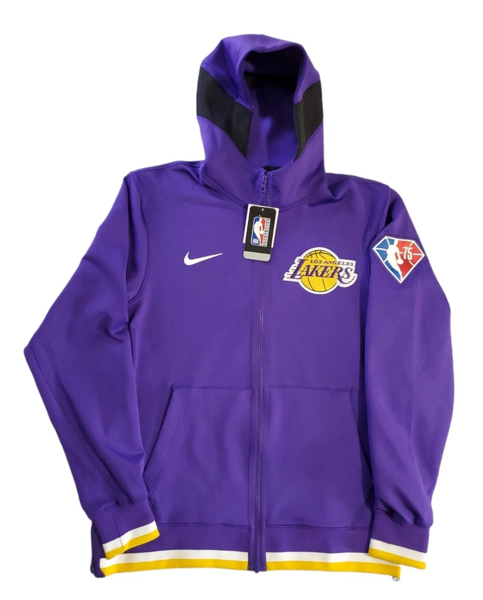 Nike Lakers 75th Anniversary Showtime Hoodie Full Zip Jacket Men s Sz M