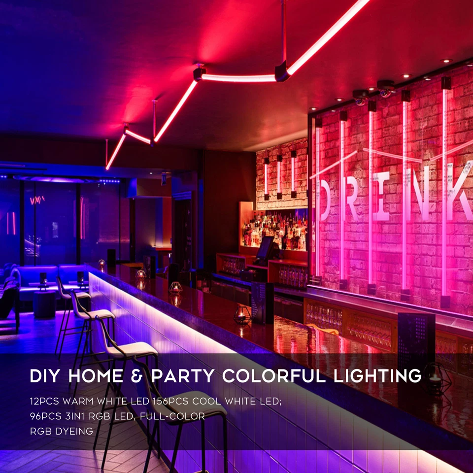 100W RGB LED Wall Wash Bar Light DMX Stage DJ Party Disco Beam Stage Lighting US - Image 3 of 4