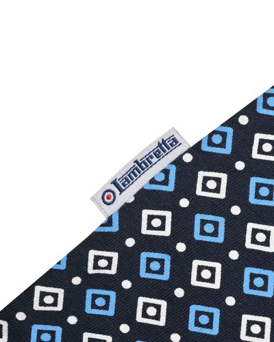 Lambretta Mens Polo Shirt Geo AOP Polo Lambretta Polo Shirt Mod/Ska/Retro M-4XL - Picture 7 of 8