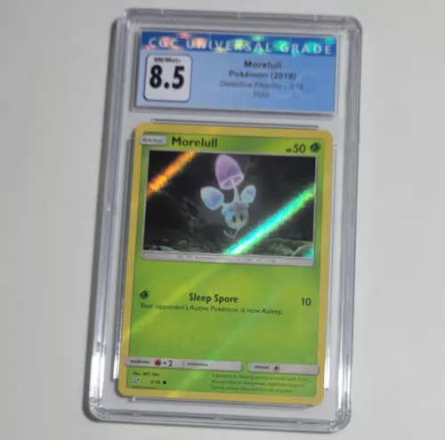 Pokemon Morelull Holo 2019 CGC 8.5 NM/Mint+ Detective Pikachu 3/18 Graded Card 