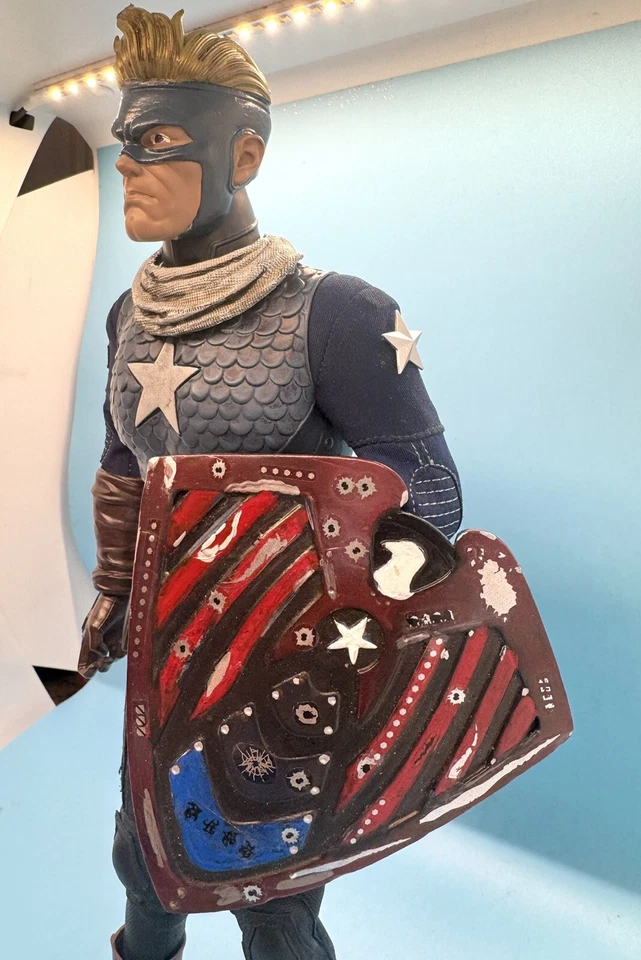 Steve Rogers Capitán América Operaciones Nocturnas PERSONALIZADAS Escala 1/6 con Piezas Hot Toys Foto 3 de 4