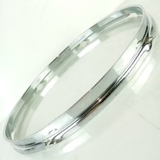 Ludwig 14"6-Lug Chrome-BRASS Triple-Flange Snare/Floor Tom Drum Rim/Hoop COB WFL