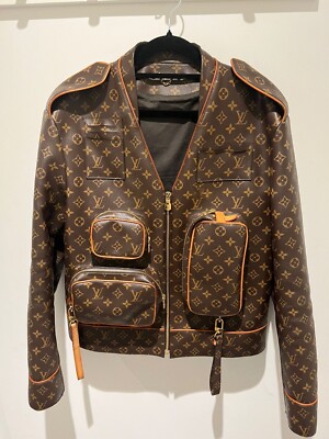 LOUIS VUITTON ジャケット ネイビー #40 シルク LOUIS VUITTON ジャケット ネイビー #40 シルク