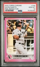 Gavin Sheets - 2022 Topps Chrome Pink Refractor RC  PSA 10