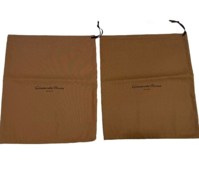 Gianvito Rossi Women's Drawstring Dust Bag Shoe Pouch 11  X 14'' NEW Qty. 2