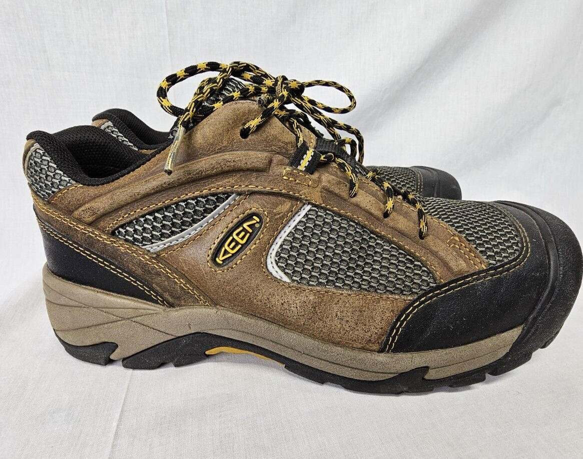 KEEN Utility #1009070 Scarpe da lavoro atletiche da uomo punta di sicurezza composita taglia 10 marroni