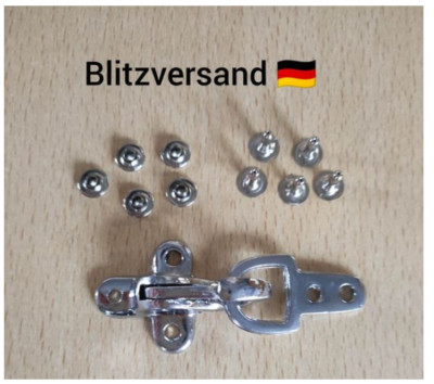 Verschluss Biker Lederwesten Karabiner Hakenverschluss Kitten Aufniet Hacken