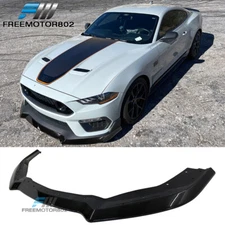 Fits 21-23 Mustang Mach 1 Handling Package Style Front Bumper Lip Gloss Black PP