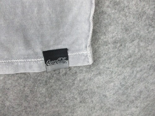 Vintage Coca-Cola Promotional T-Shirt Men's Medium Gray Bottles Logo Seams out - Picture 5 of 15