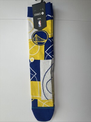 Stance NBA Golden State Warriors Crew Socks Men Large Casual 9-13