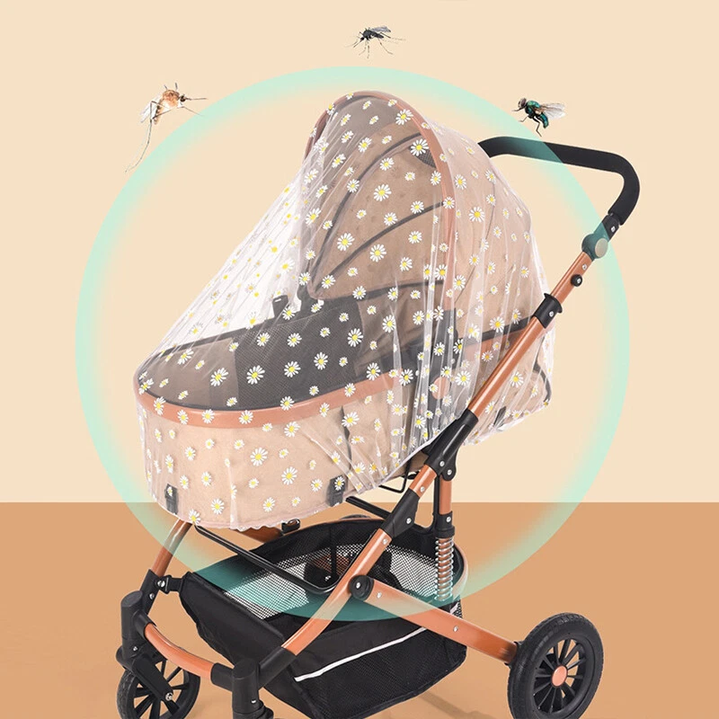 Baby Stroller Mosquito Net All Covering Buggy Printed Stroller Mosquito Net - Image 4 of 4