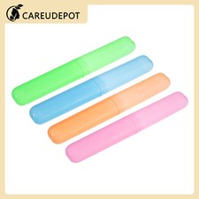 4 Pcs Lightweight Traveling Toothbrush Holders Case 4 Color 7.48"x1.06"