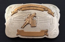 Vintage Old Western 1967 Chuck Wagon Days Irvine Jachens Trophy Belt Buckle
