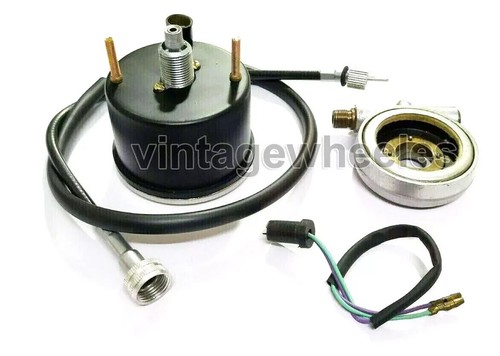 SMITHS REPLICA 120 MPH SPEEDOMETER + DRIVE & 54" INCHES CABLE FOR CLASSIC BIKES - Picture 3 of 11