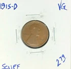 1915-D LINCOLN WHEAT CENT ~ VG ~ SCUFF ~NICE COIN~ REF# D/D