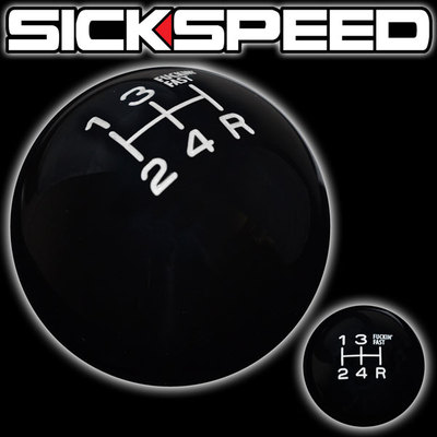 BLACK/WHITE FING FAST SHIFT KNOB 5 SPEED SHORT THROW SELECTOR UN2 KIT K46
