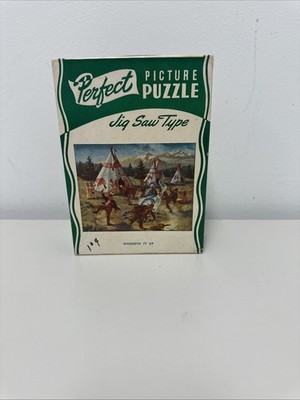 Vintage Perfect Picture Puzzle Whoopin it Up complete
