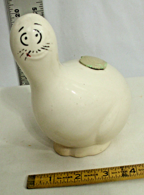 AL CAPP'S LI'L ABNER SHMOO CERAMIC AIR FRESHENER FIGURE COMIC CHARACTER 1950s