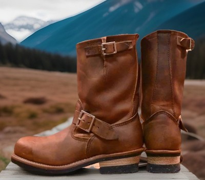 Red Wing 2972 Engineer Boots 8D Copper Rough & Tough Steel Toe USA 