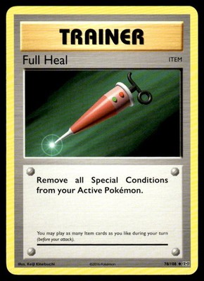 Full Heal 78/108 Uncommon Evolutions Pokemon LP